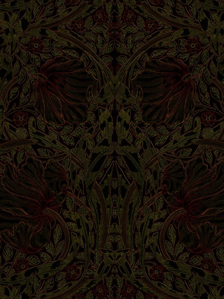Dark Tapestry - Night Flowers by Etakeh