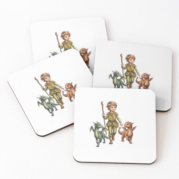 Item preview, An elf child and a baby dragon. designed and sold by PP&RAINBOW SHOP.