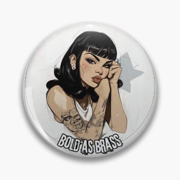 Item preview, Punk Girl, "Bold As Brass", Girl power attitude designed and sold by Shoot-The-Moon.