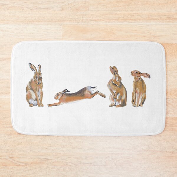Item preview, Four Hares Illustration designed and sold by Hide&Quill.