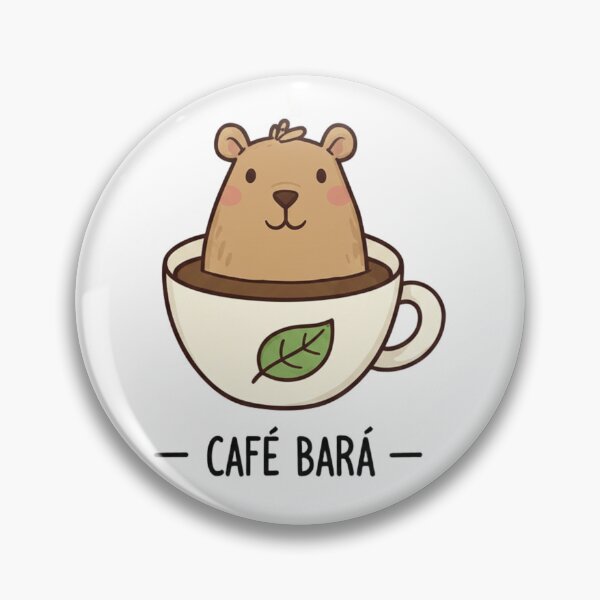 Item preview, Café Bará - Cute Capybara Coffee Lover Kawaii Art designed and sold by Jossartist.