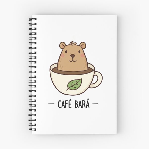Item preview, Café Bará - Cute Capybara Coffee Lover Kawaii Art designed and sold by Jossartist.