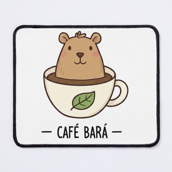 Item preview, Café Bará - Cute Capybara Coffee Lover Kawaii Art designed and sold by Jossartist.