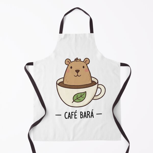 Item preview, Café Bará - Cute Capybara Coffee Lover Kawaii Art designed and sold by Jossartist.