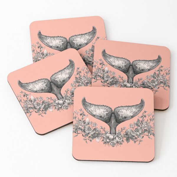 Item preview, Whales tail design with flowers designed and sold by anytka.