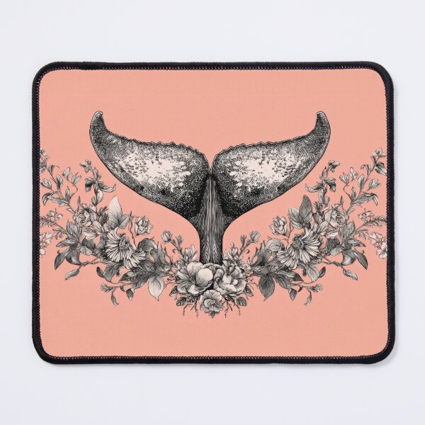 Item preview, Whales tail design with flowers designed and sold by anytka.