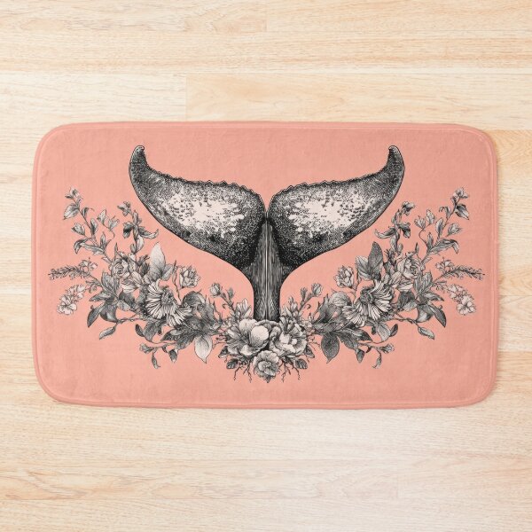 Item preview, Whales tail design with flowers designed and sold by anytka.