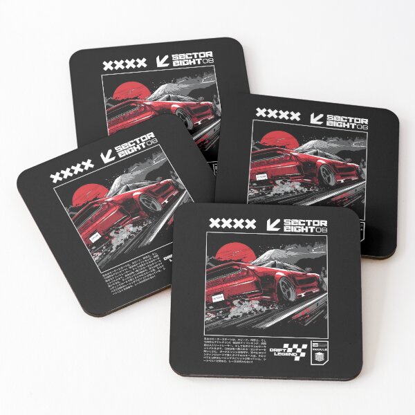 Item preview, JDM Mount Fuji Night Drift – 90S Japanese Sports car Street Racing Illustration  designed and sold by SECTOR EIGHT.