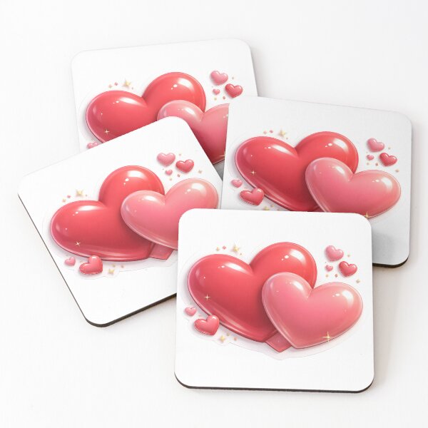 Item preview, Double Heart Glow designed and sold by Oddly Blessed.