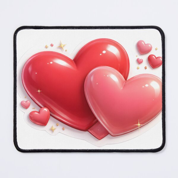 Item preview, Double Heart Glow designed and sold by Oddly Blessed.