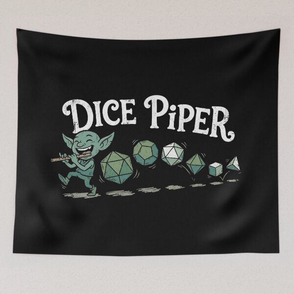 Item preview, Dice Piper Tabletop RPG Goblin Flute Polyhedral designed and sold by Fenay Designs.