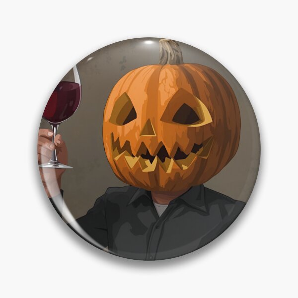 Item preview, Pumpkin with a glass of wine designed and sold by Karitza Daniela.