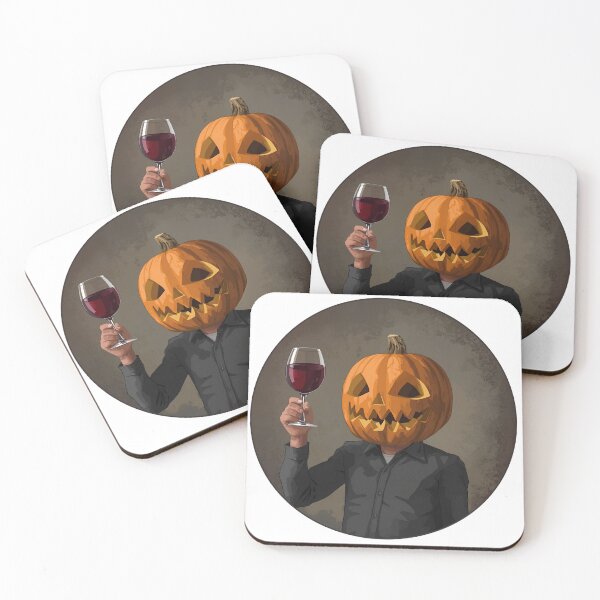 Item preview, Pumpkin with a glass of wine designed and sold by Karitza Daniela.