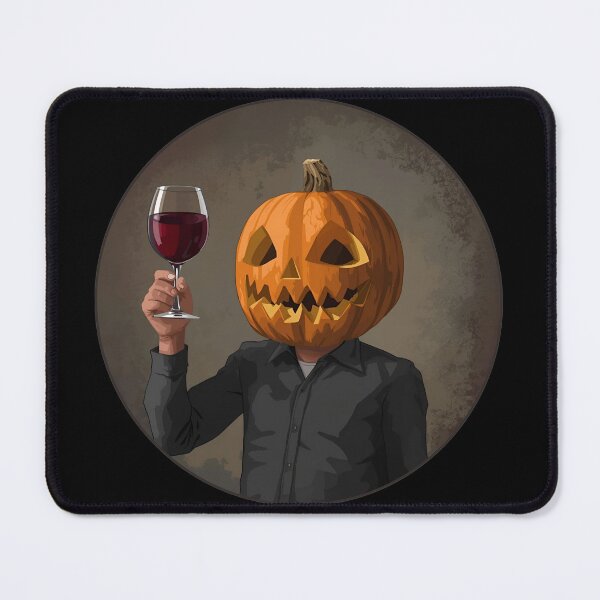 Item preview, Pumpkin with a glass of wine designed and sold by Karitza Daniela.