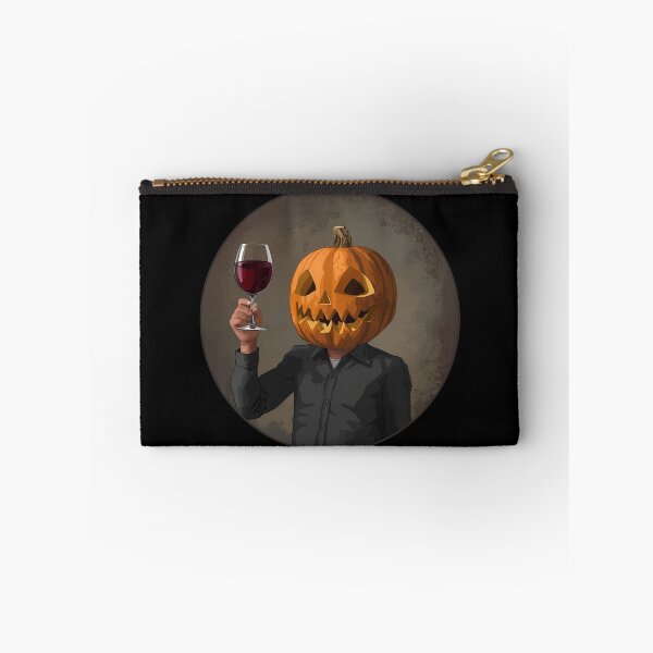 Item preview, Pumpkin with a glass of wine designed and sold by Karitza Daniela.