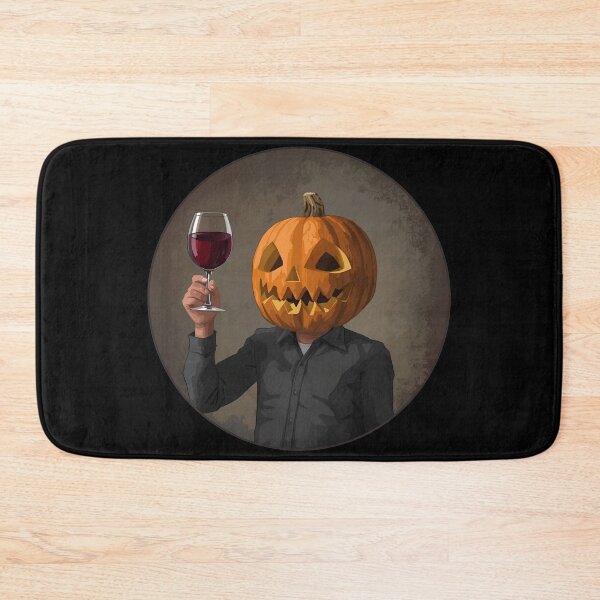 Item preview, Pumpkin with a glass of wine designed and sold by Karitza Daniela.