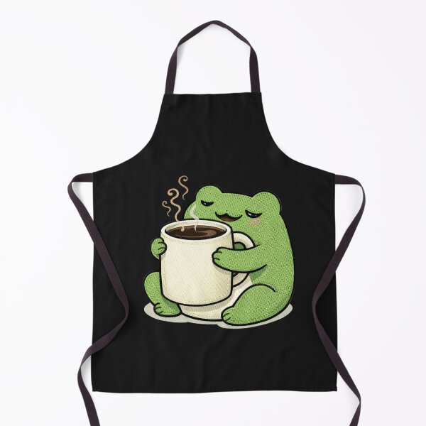 Item preview, Coffee Addict Frog – Funny Sleepy Coffee Lover Frog Mascot designed and sold by ColorSplash123.