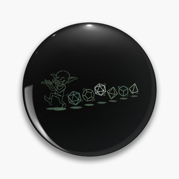 Item preview, Goblin Flute Piper Polyhedral Dice Tabletop RPG Minimalist designed and sold by Fenay Designs.