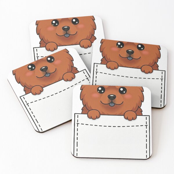Item preview, Cute Pocket Chow Chow Dog designed and sold by  Side Quest Studio.