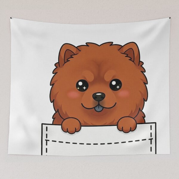 Item preview, Cute Pocket Chow Chow Dog designed and sold by  Side Quest Studio.