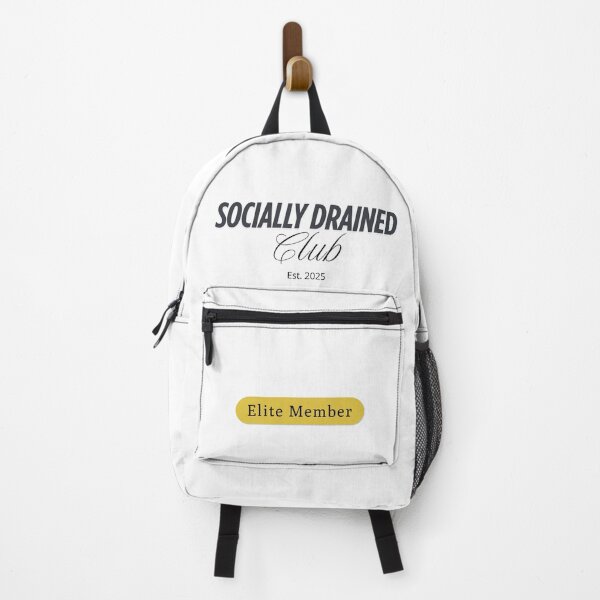 Item preview, Socially Drained Elite Club Member – Introvert Humor Design by Socially Drained Co. designed and sold by ParTeeES.