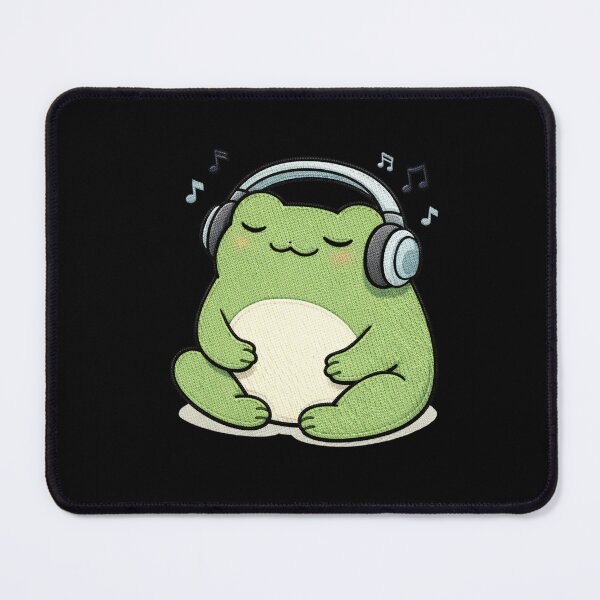 Item preview, Chill Music Frog – Funny Headphones Frog Music Lover Mascot designed and sold by ColorSplash123.