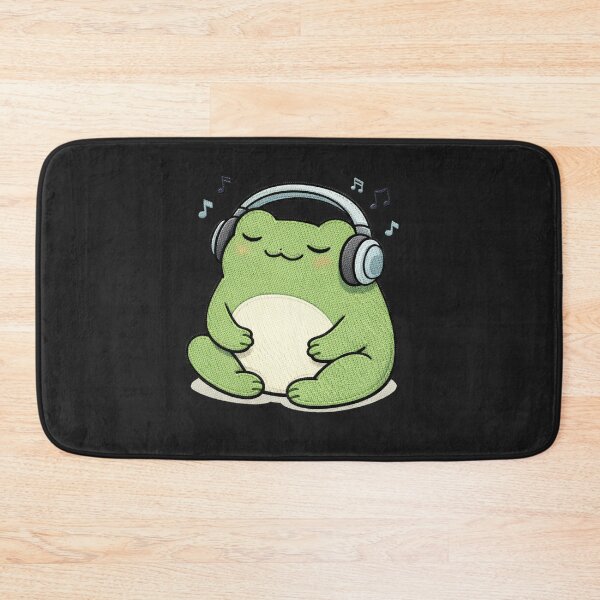 Item preview, Chill Music Frog – Funny Headphones Frog Music Lover Mascot designed and sold by ColorSplash123.