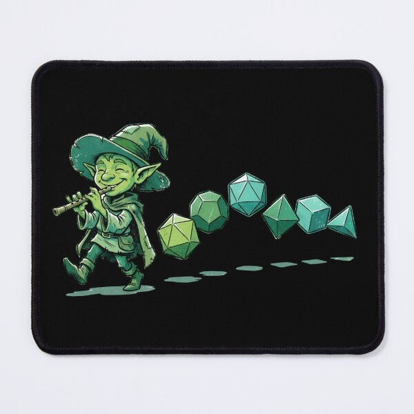 Item preview, Wizard Goblin Piper Polyhedral Dice Tabletop RPG designed and sold by Fenay Designs.