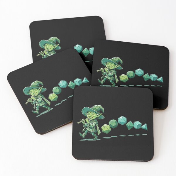 Item preview, Wizard Goblin Piper Polyhedral Dice Tabletop RPG designed and sold by Fenay Designs.