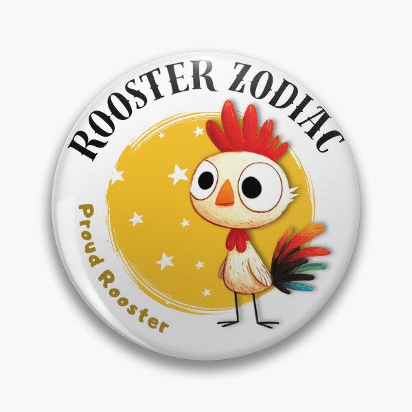 Item preview, Rooster Chinese Zodiac Sign – Proud Rooster Illustration designed and sold by OriginalMindArt.