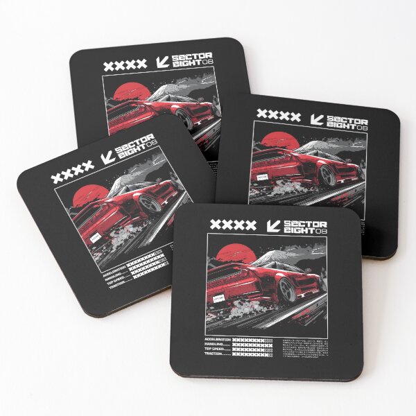Item preview, JDM Mount Fuji Night Drift – 90S Japanese Sports car Street Racing Illustration  designed and sold by SECTOR EIGHT.