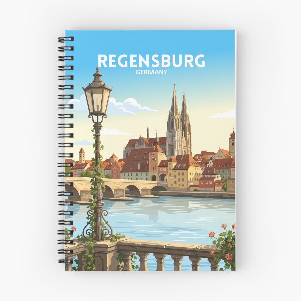 Item preview, Regensburg Germany - Travel art designed and sold by Marciolini.