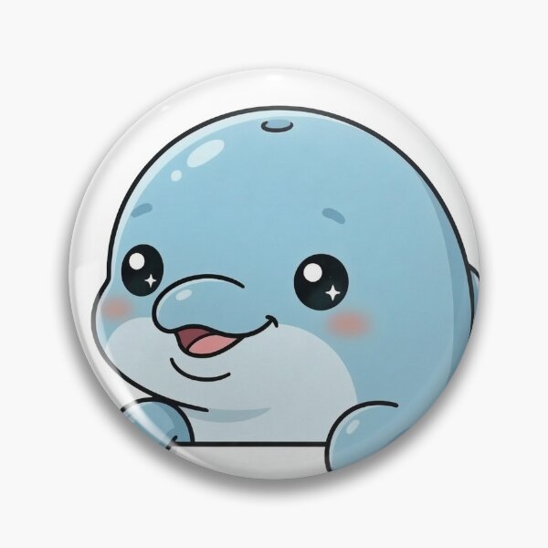 Item preview, Cute Pocket Dolphin designed and sold by  Side Quest Studio.