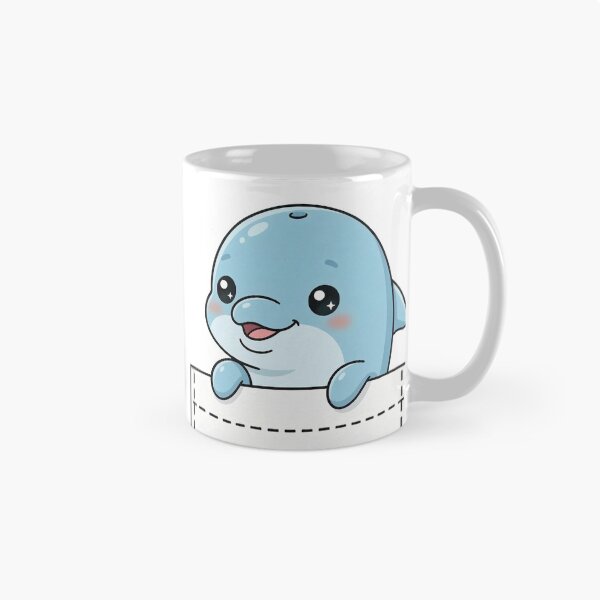 Item preview, Cute Pocket Dolphin designed and sold by  Side Quest Studio.