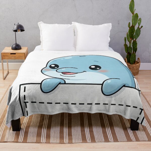 Item preview, Cute Pocket Dolphin designed and sold by  Side Quest Studio.