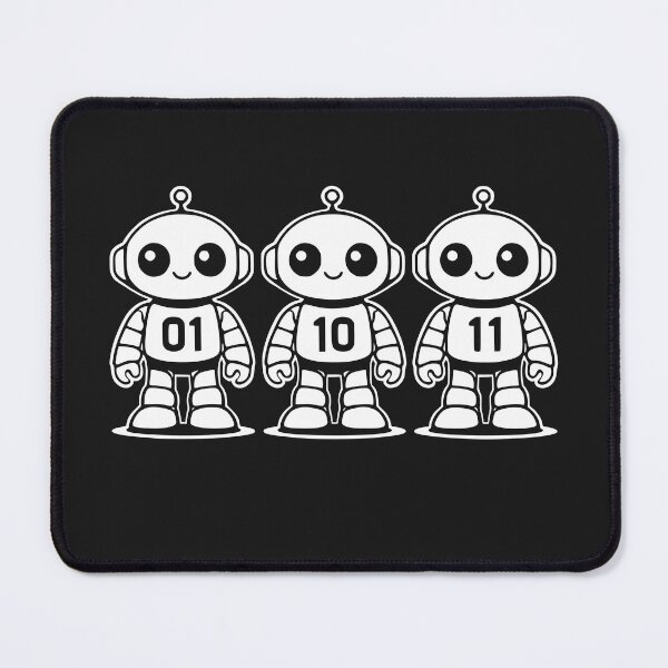 Item preview, 01 10 11 Robot Funny Binary Code Robot designed and sold by faridman.