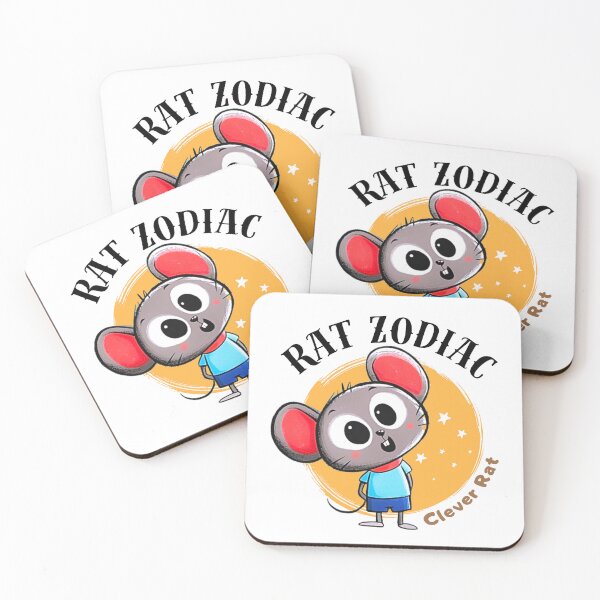 Item preview, Rat Chinese Zodiac Sign – Clever Rat Illustration designed and sold by OriginalMindArt.
