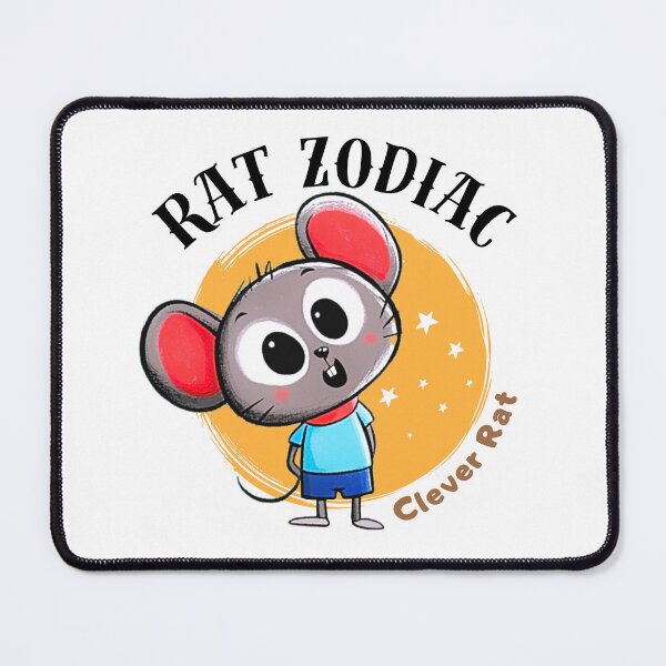 Item preview, Rat Chinese Zodiac Sign – Clever Rat Illustration designed and sold by OriginalMindArt.