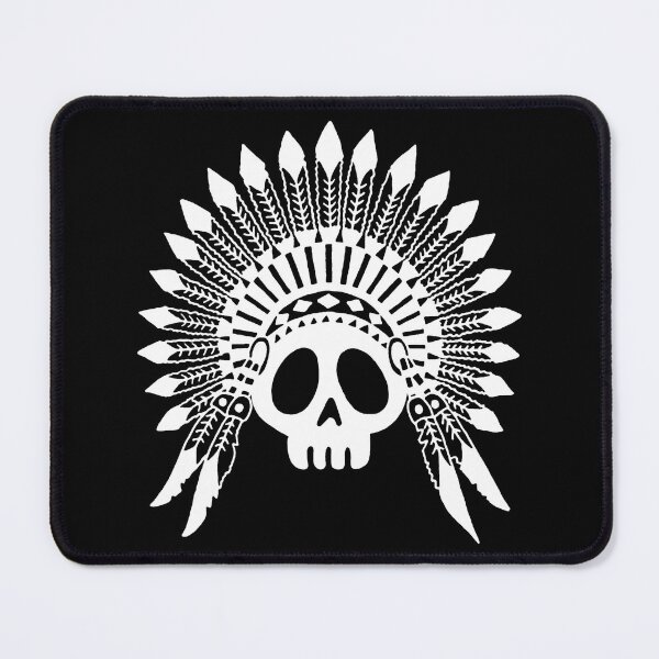 Item preview, Skull of an Indian chief (white) designed and sold by Lagueny.