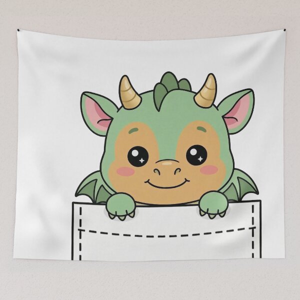 Item preview, Cute Pocket Dragon designed and sold by  Side Quest Studio.
