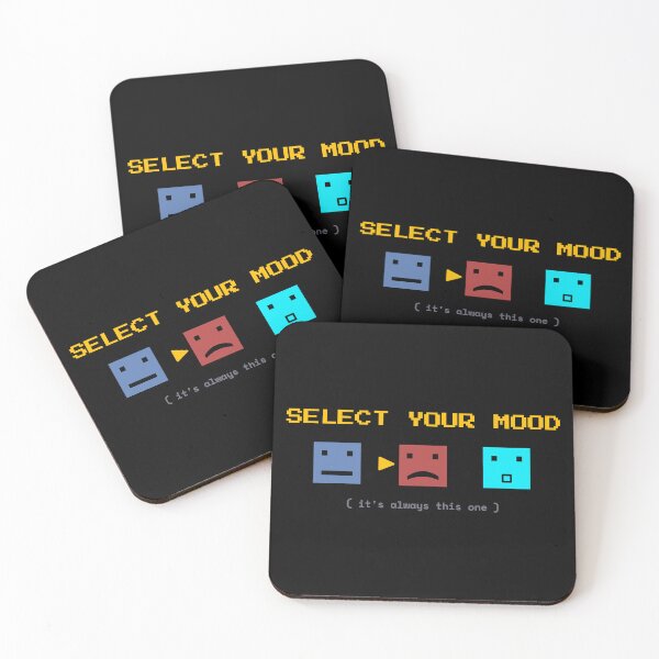 Item preview, Select Your Mood Sad Gamer Mental Health Quote designed and sold by Becheer.