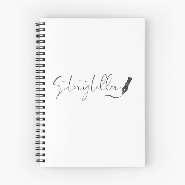 Item preview, Storyteller Script Typography with Fountain Pen – Charcoal Ink designed and sold by PKDWriterMerch.