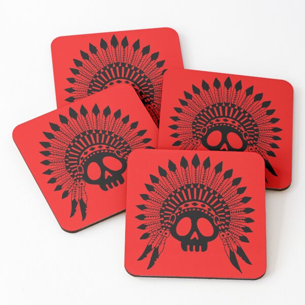Item preview, Skull of an Indian chief (black) designed and sold by Lagueny.