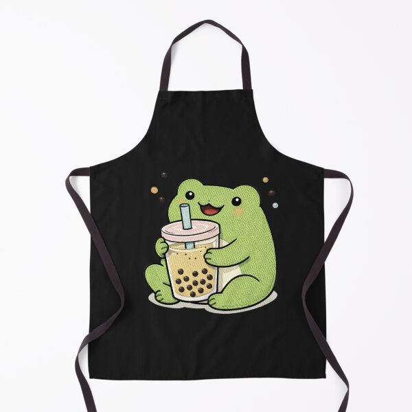 Item preview, Bubble Tea Frog – Cute Boba Tea Lover Frog Mascot designed and sold by ColorSplash123.