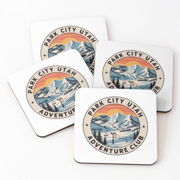 Item preview, Park City Utah Adventure Club Sticker - Wasatch Mountains Ski Resort Design designed and sold by pod24.