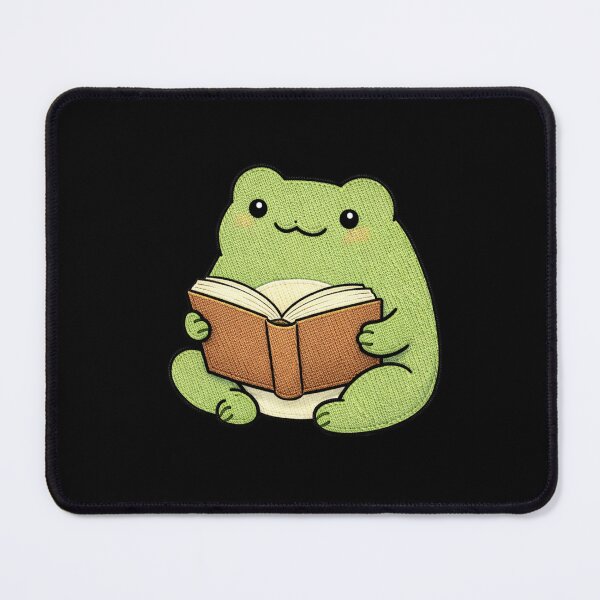 Item preview, Bookworm Frog – Cute Reading Frog Book Lover Mascot designed and sold by ColorSplash123.