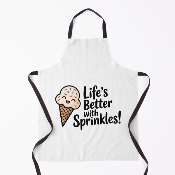 Item preview, Life's Better With Sprinkles! Cute Kawaii Ice Cream Quote designed and sold by PMCreative.