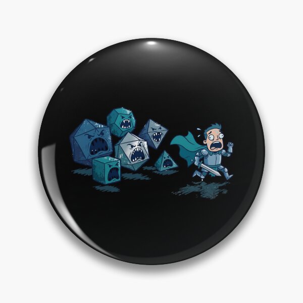 Item preview, Knight Chased By Monster Dice Tabletop RPG Funny Art designed and sold by Fenay Designs.