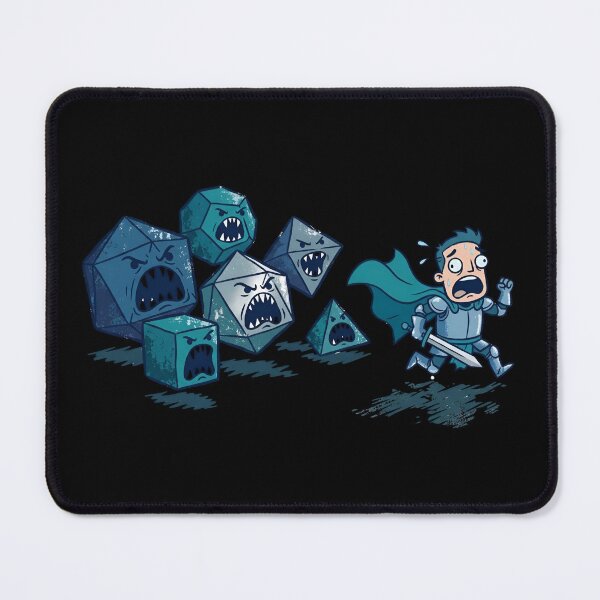 Item preview, Knight Chased By Monster Dice Tabletop RPG Funny Art designed and sold by Fenay Designs.