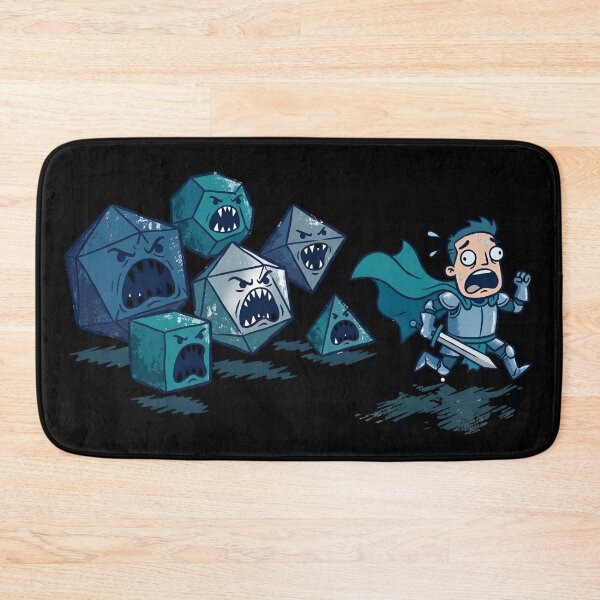 Item preview, Knight Chased By Monster Dice Tabletop RPG Funny Art designed and sold by Fenay Designs.